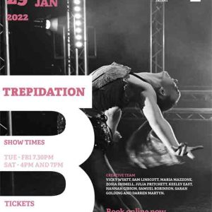 Trepidation dance show poster